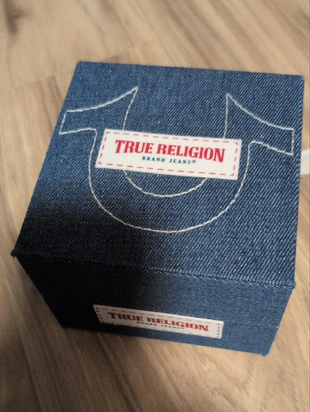 True Religion Two-Tone Gold and Navy Dial Watch Men's